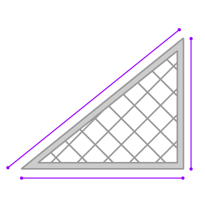 measuring triangular shaped windows